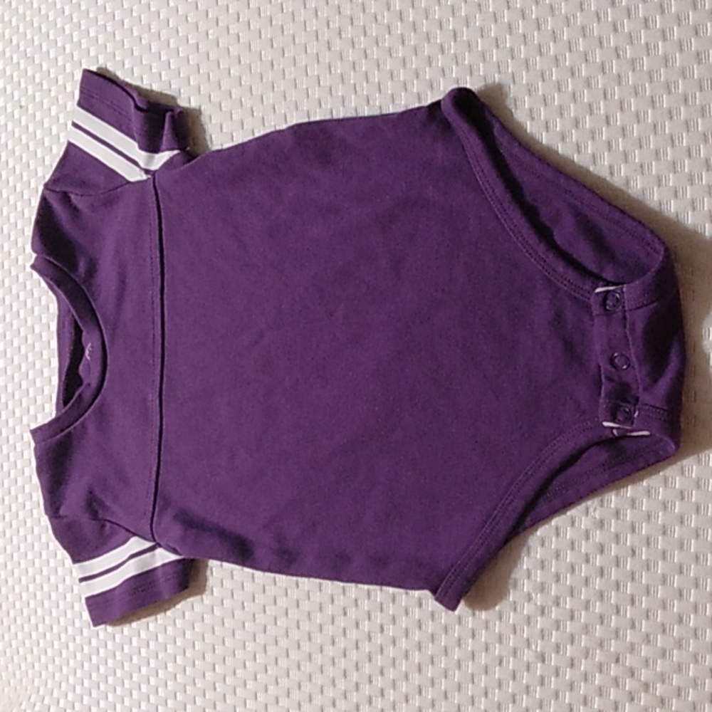 Purple and White Infant/Toddler Onesie - Size 12-18 months